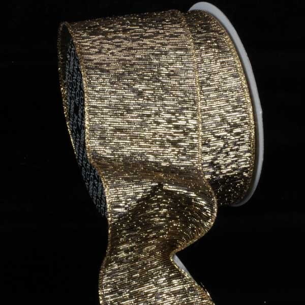 The Ribbon People Antique Gold Solid Wired Craft Ribbon 3&#x22; x 20 Yards
