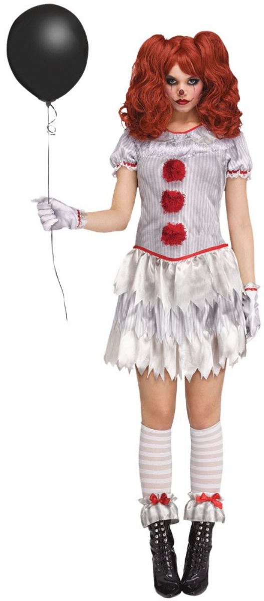 The Costume Center White and Red Carnevil Clown Women Adult Halloween Costume - Medium