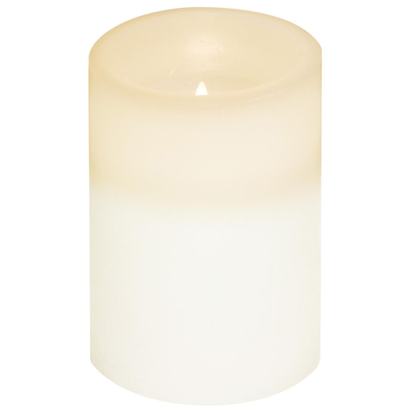 Brite Star 4" Battery Operated Flameless Flickering Wax Pillar Candle