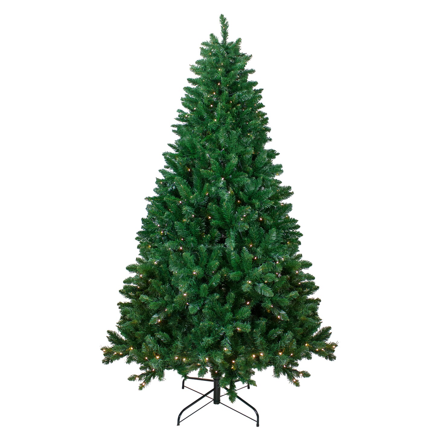 Northlight 6.5&#x27; Pre-Lit Twin Lakes Fir Artificial Christmas Tree - Warm White LED Lights