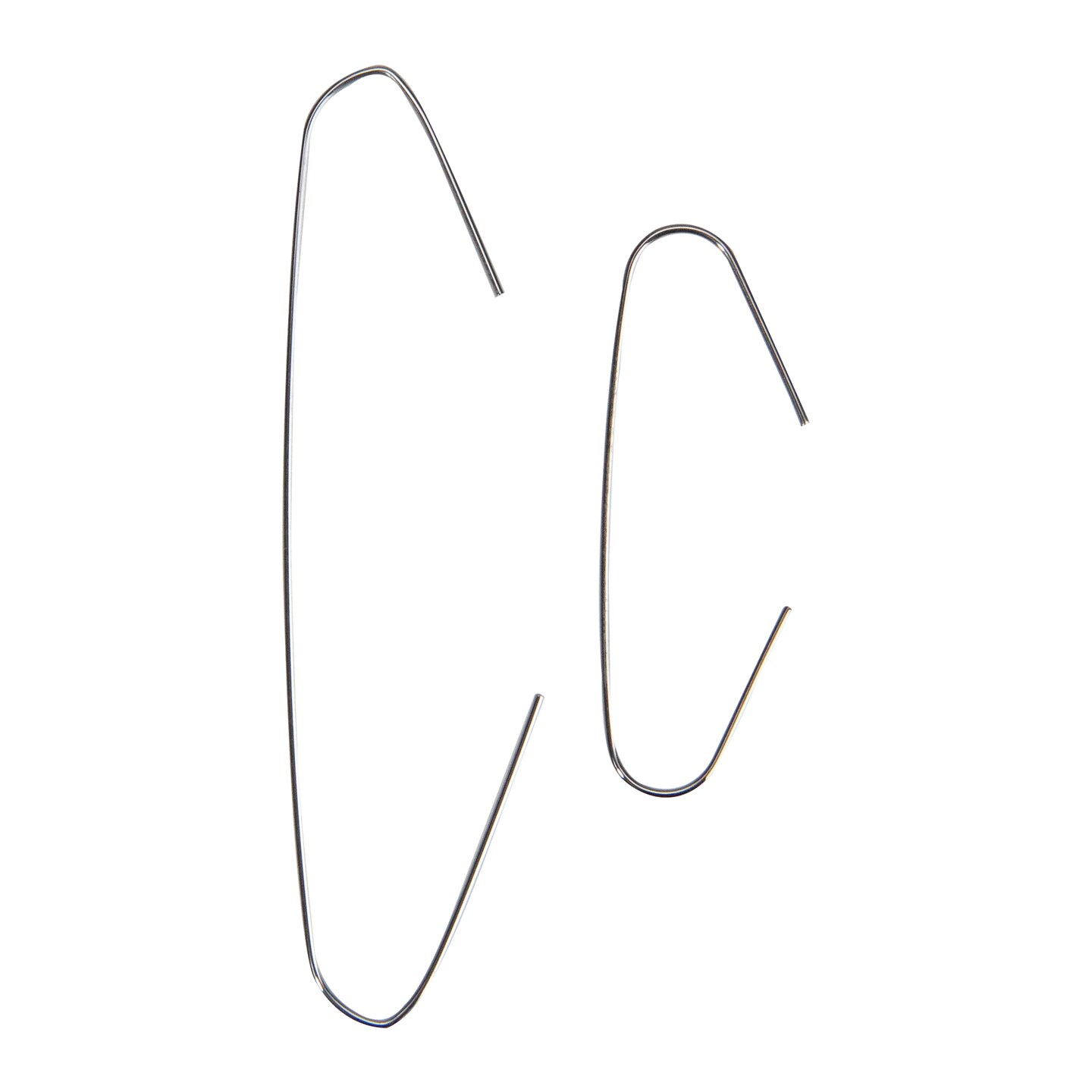 Northlight Home Decoration and Gift Collections Ornament Hooks - 2.5" - Gray Silver - 200ct