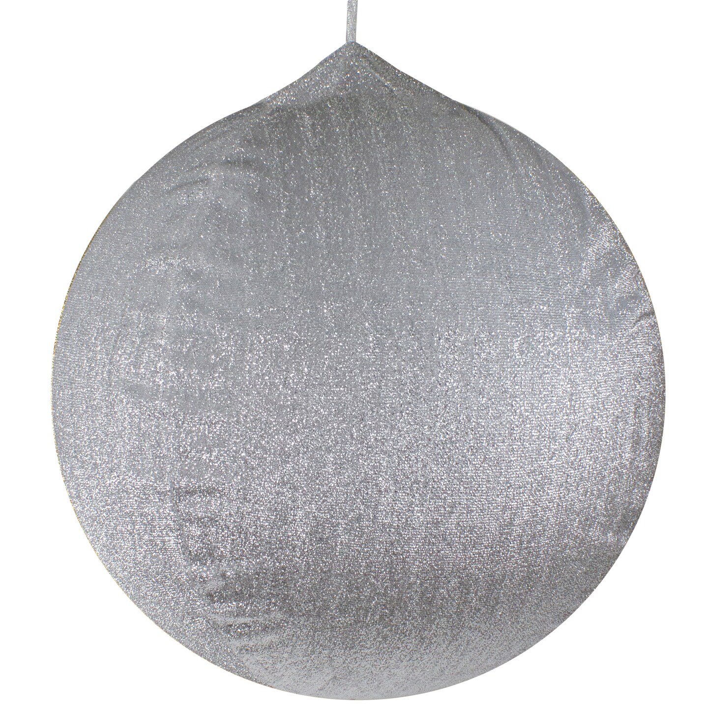 Northlight Inflatable Tinsel Commercial Christmas Ball Ornament Outdoor Decoration - 27.5&#x22; - Silver