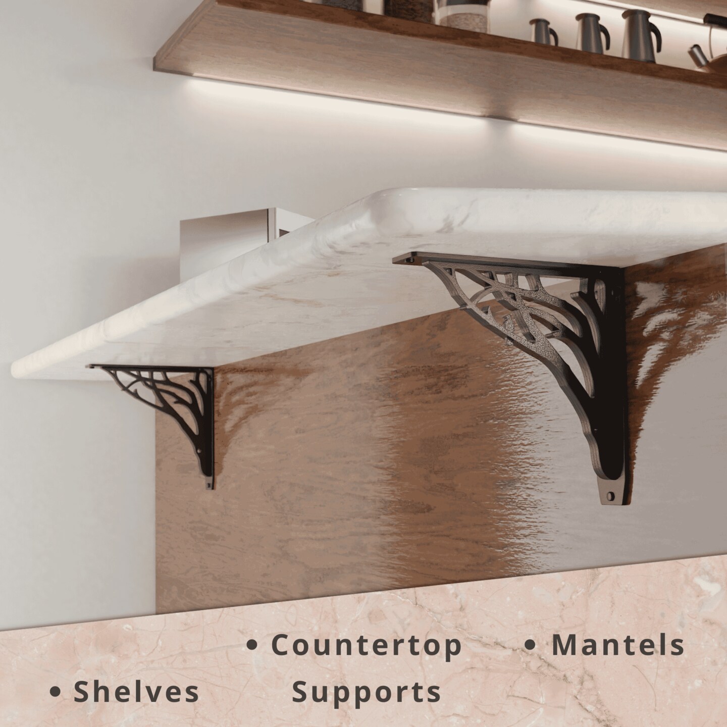 Starby Decorative Heavy Duty Steel Brackets