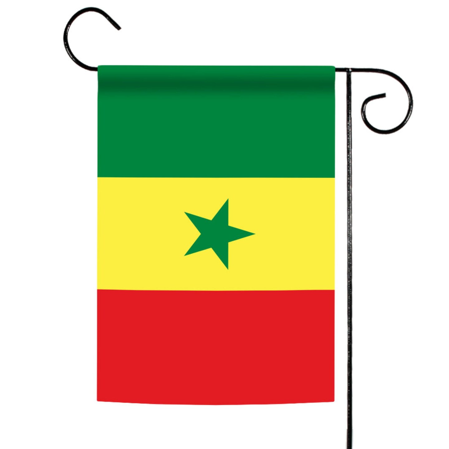 Toland Home Garden Green and Yellow Senegal Outdoor Garden Flag 18&#x22; x 12.5&#x22;