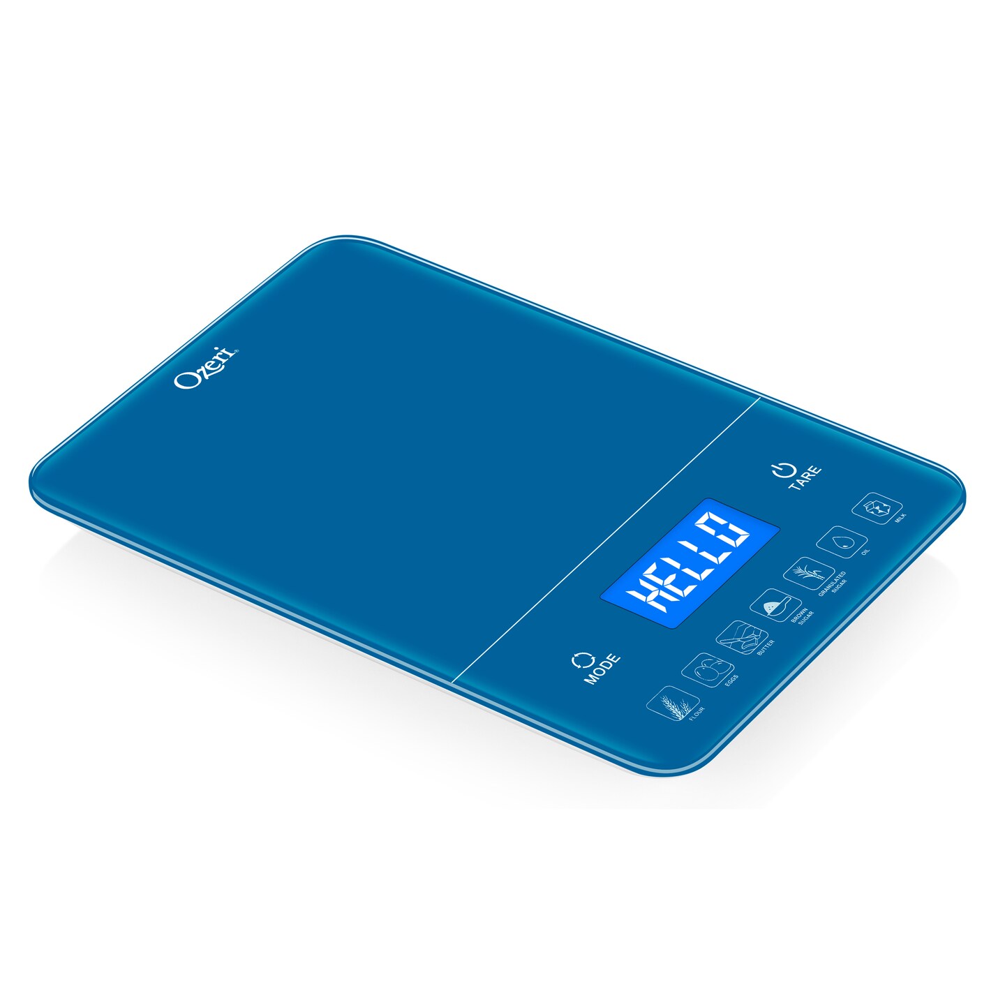 Ozeri Touch III 22 lbs (10 kg) Baker's Kitchen Scale with Calorie Counter,  in Tempered Glass 