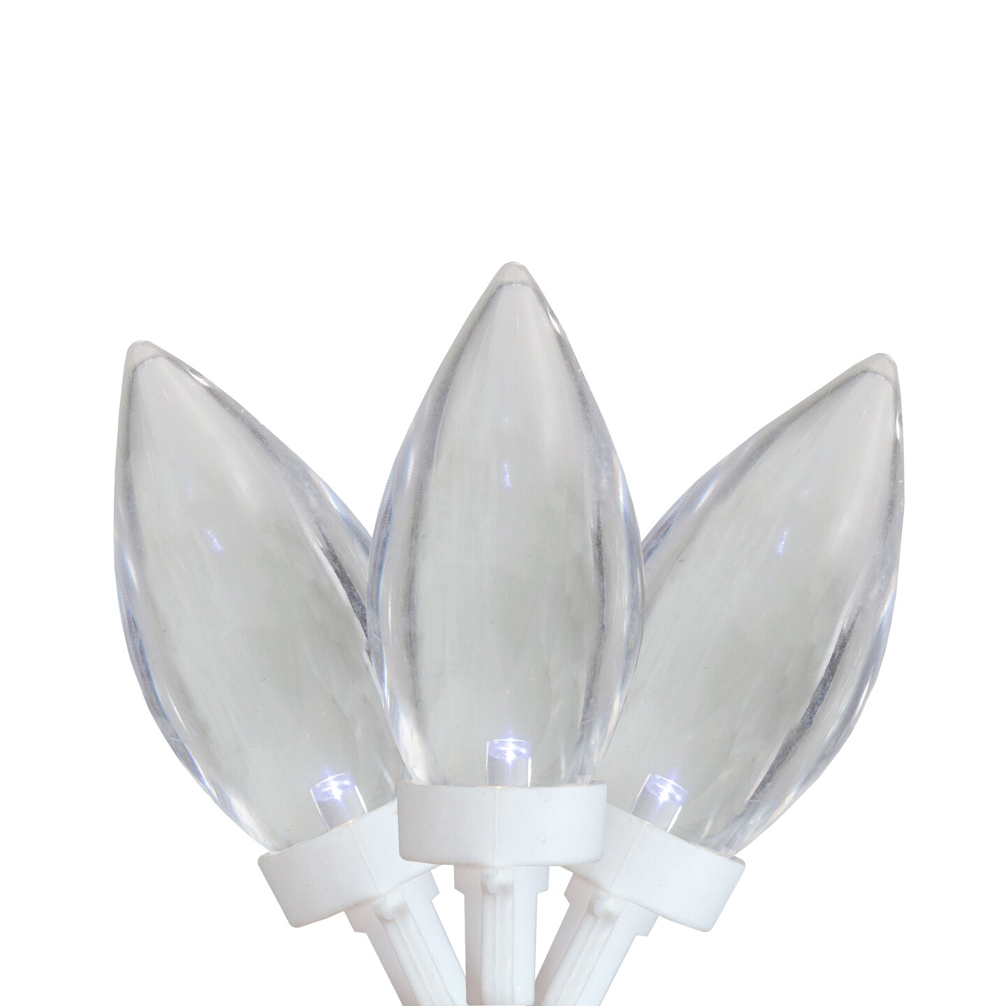 Northlight LED C9 Christmas Lights - Pure White - 16&#x27; White Wire - 25ct