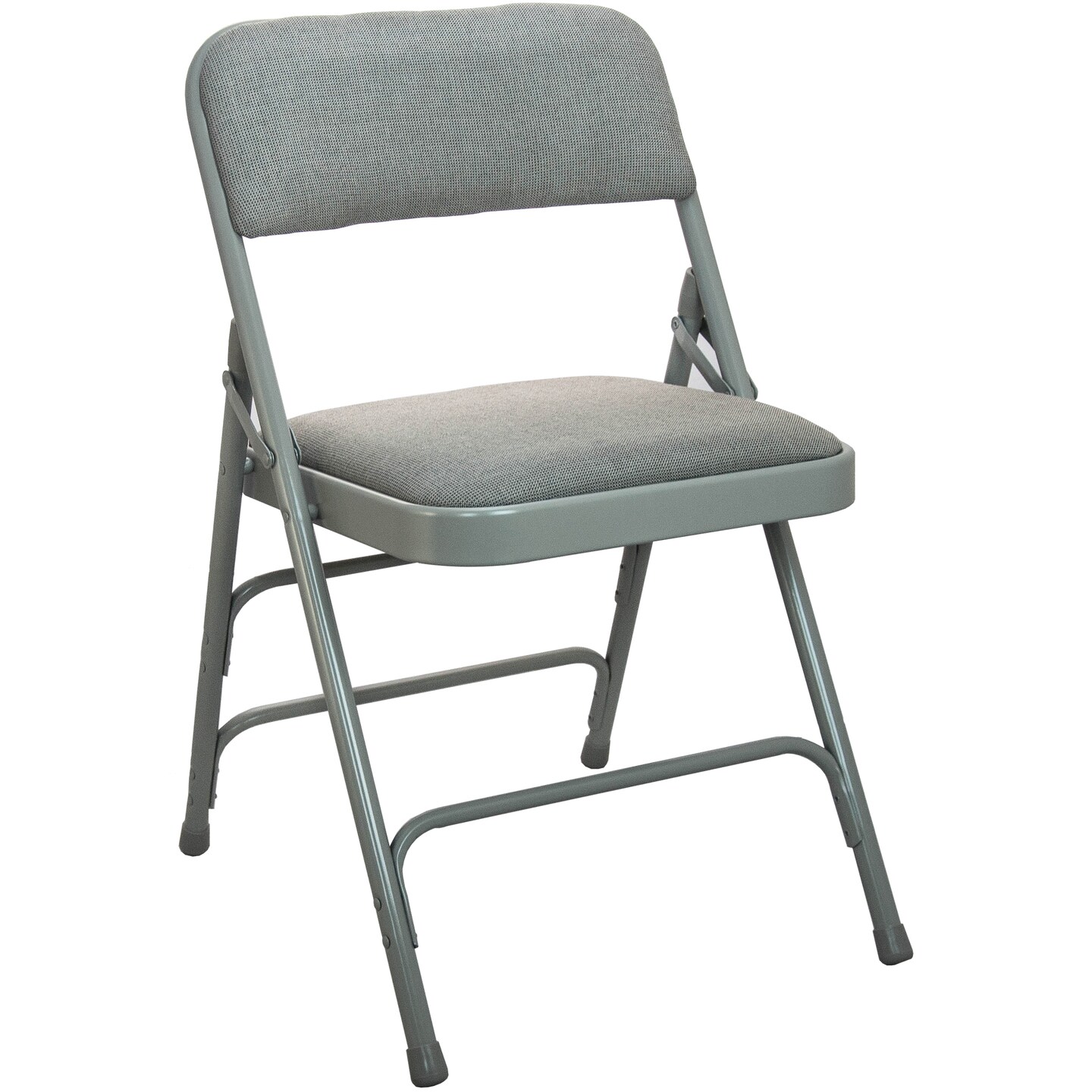 Flash Furniture Set of 2 Gray Contemporary Padded Folding Chairs 30&#x22;