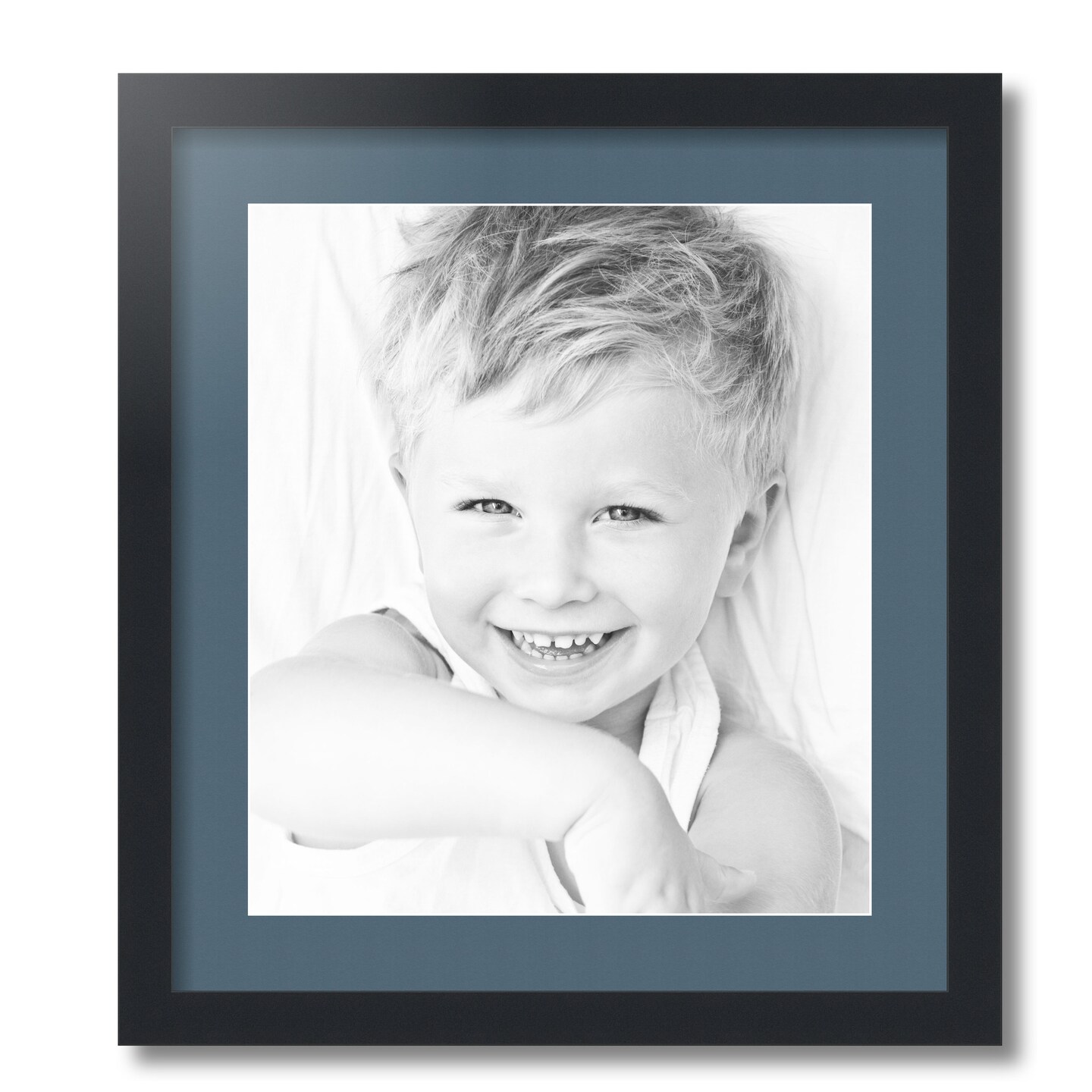 ArtToFrames 18x20" Matted Picture Frame with 14x16" Single Mat Photo Opening Framed in 1.25" Black and 2" Mat (FWM-3926-18x20)