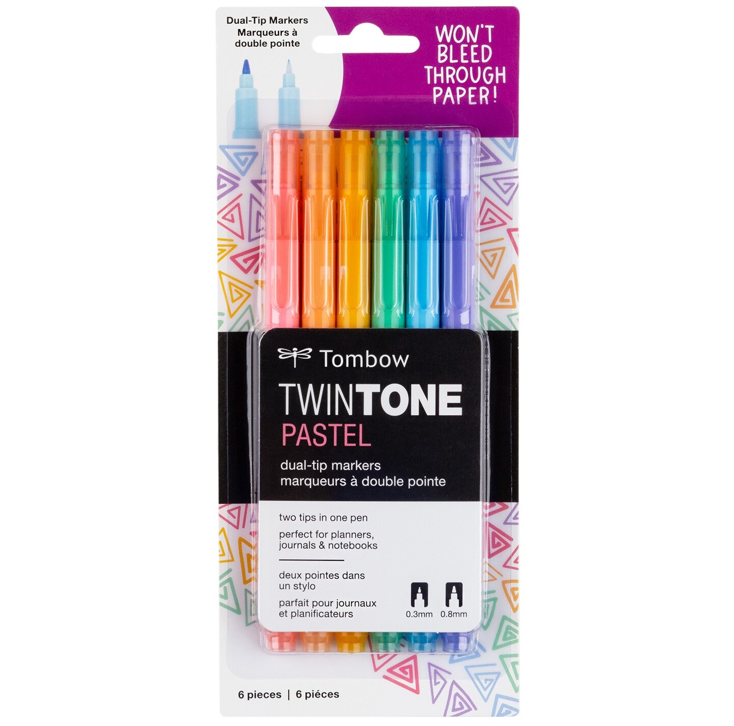 Tombow Twintone Marker Set 6/Pkg-Pastel | Michaels