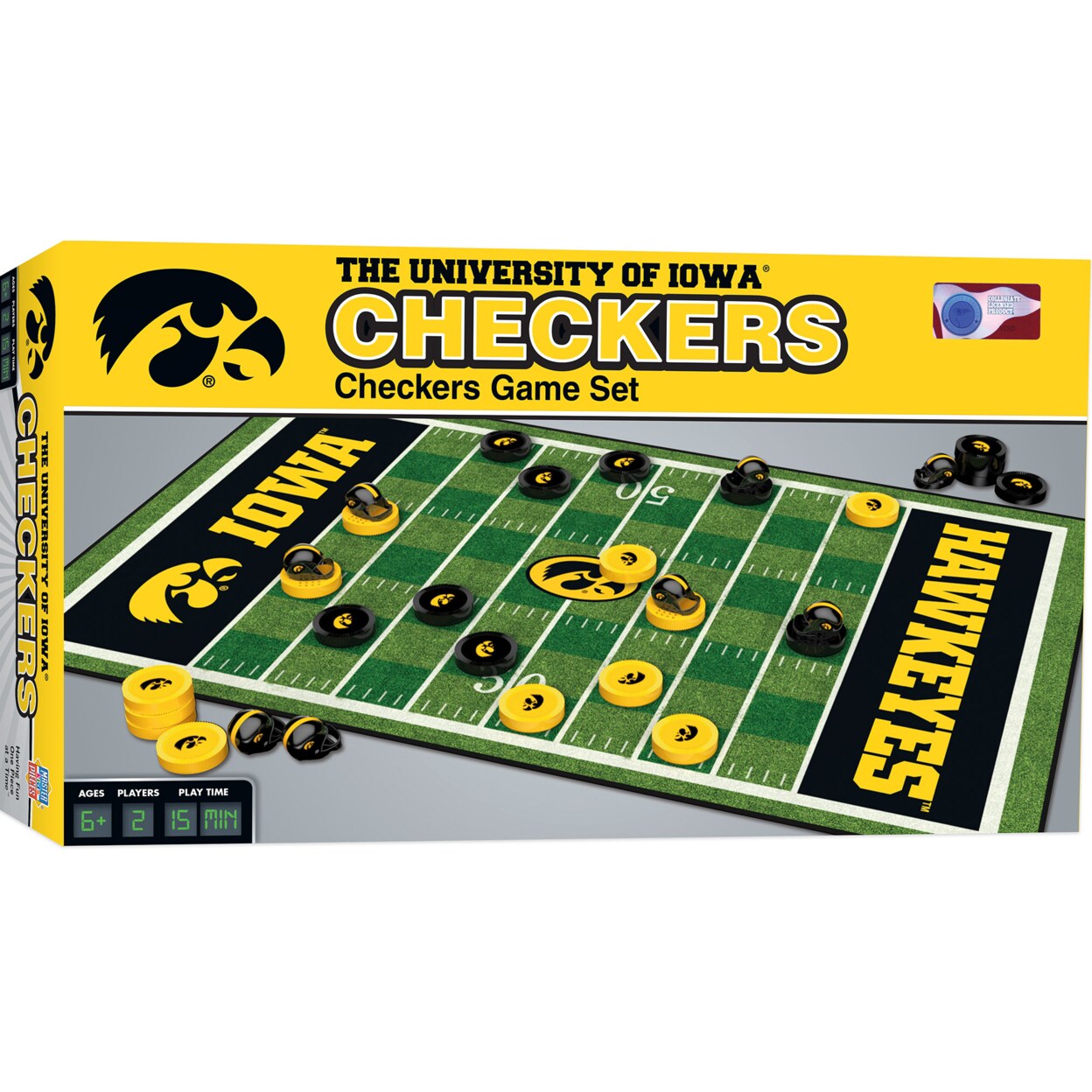 MasterPieces Officially licensed NFL League-NFL Checkers Board Game for  Families and Kids ages 6 and Up