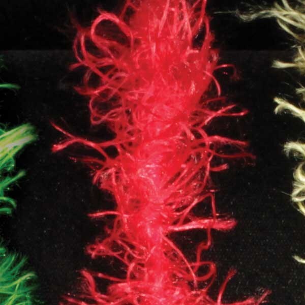 The Ribbon People Soft and Silky Red Feather Boa Craft Ribbon Trim 1" x 110 Yards