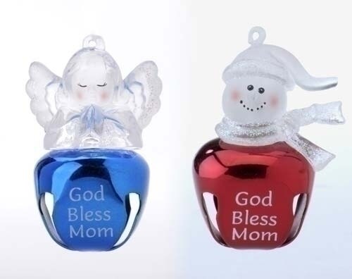 Roman Jingle Buddies Christmas Ornaments - 2.5" - Red and Blue - 24ct