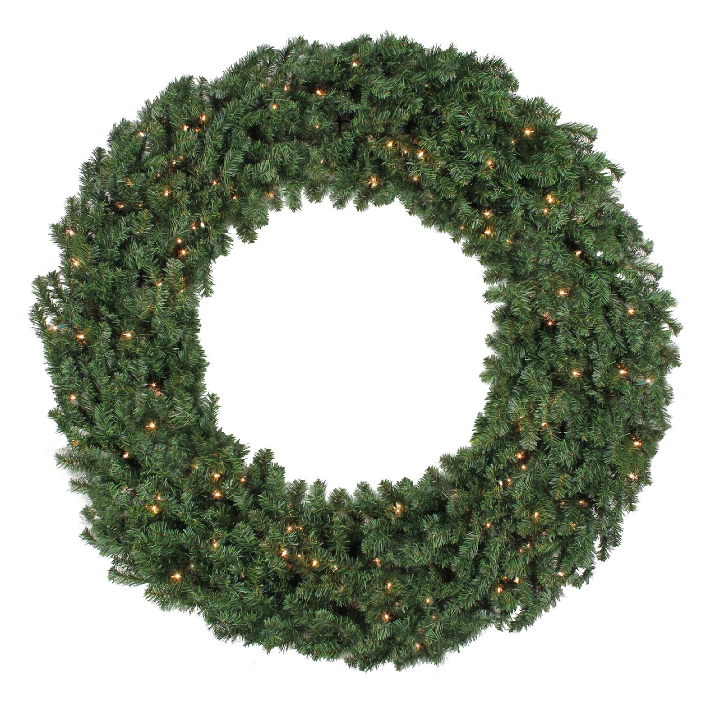 Northlight Pre-Lit Canadian Pine Commercial Size Christmas Wreath - 12' - Clear Lights