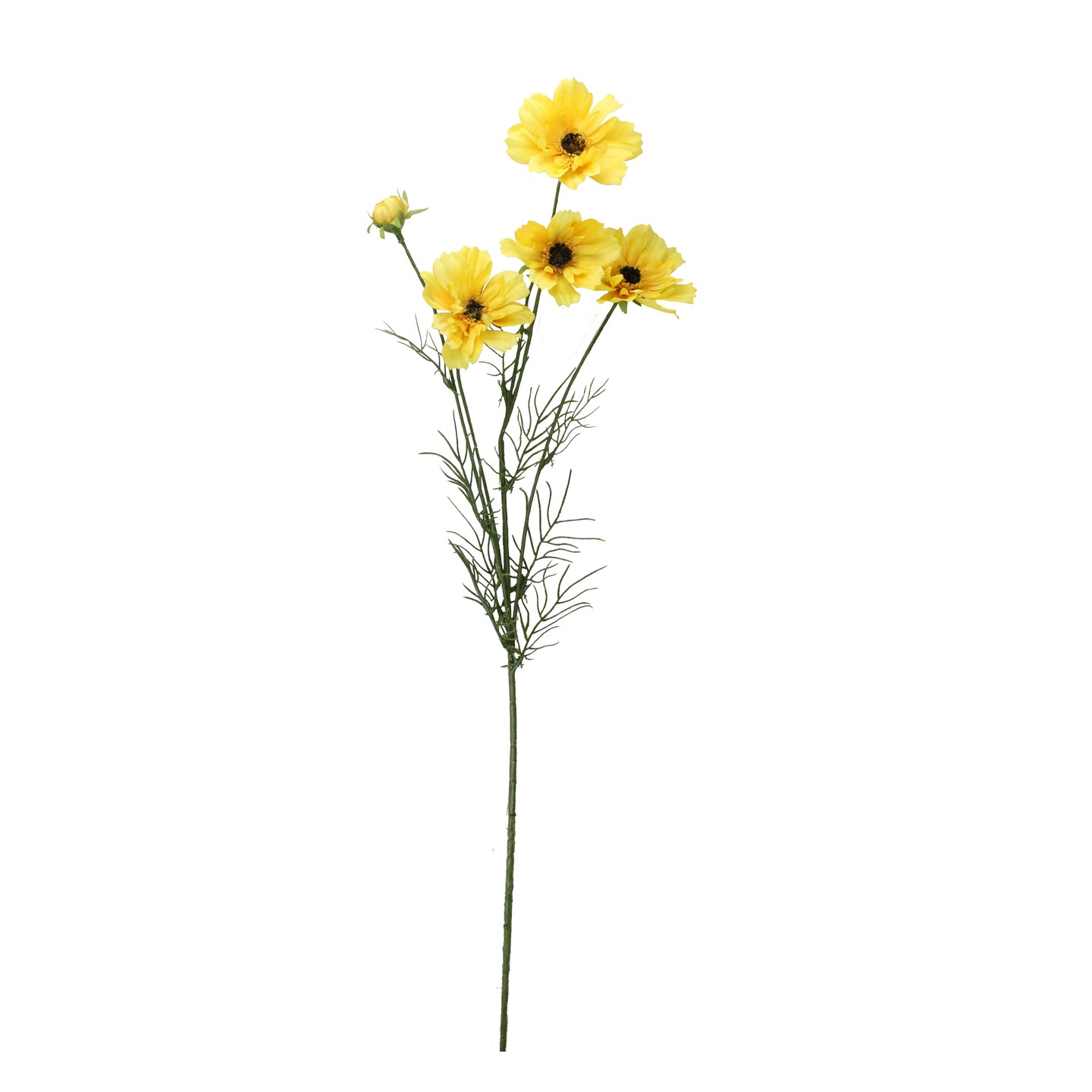 Allstate 32&#x22; Yellow Cosmos Artificial Decorative Floral Spray