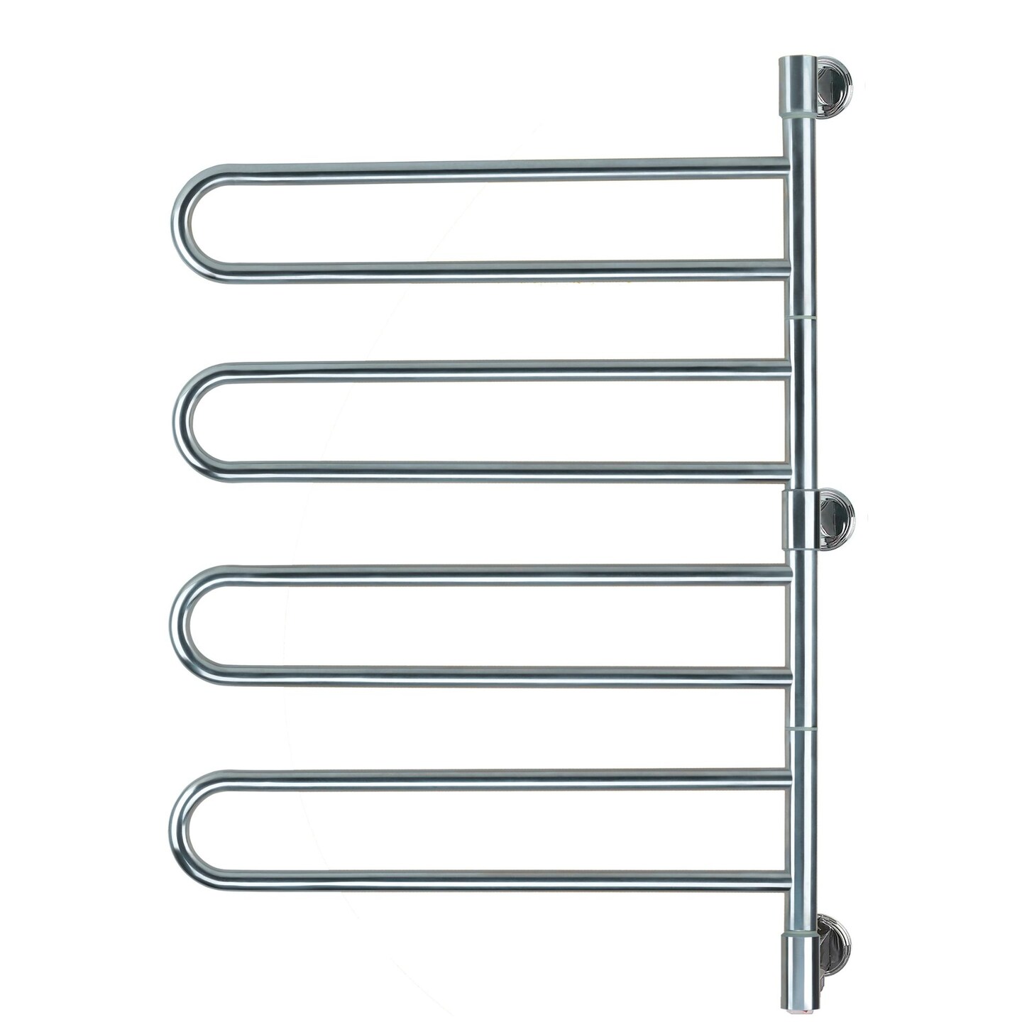 Amba Products 37&#x22; Stainless Steel Jill Model B004 Polished 8 Bars Plug In Towel Warmer
