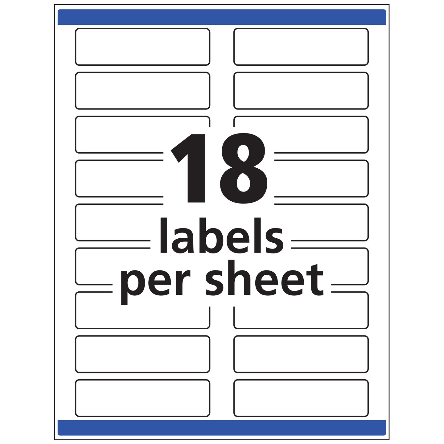 Avery Extra Large File Folder Labels, 15/16" x 3-7/16", 450 Printable Labels, Removable, White (8425)