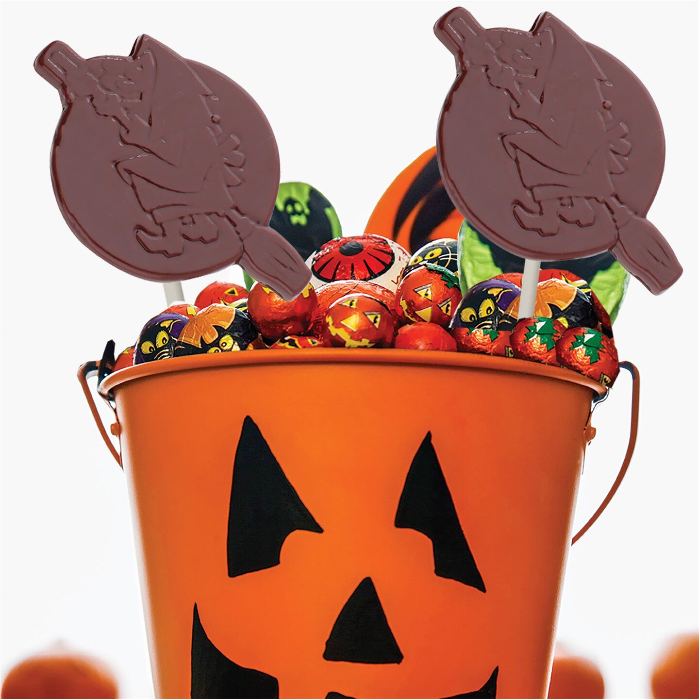 Chocolate Mold Witch On Broom Lolly