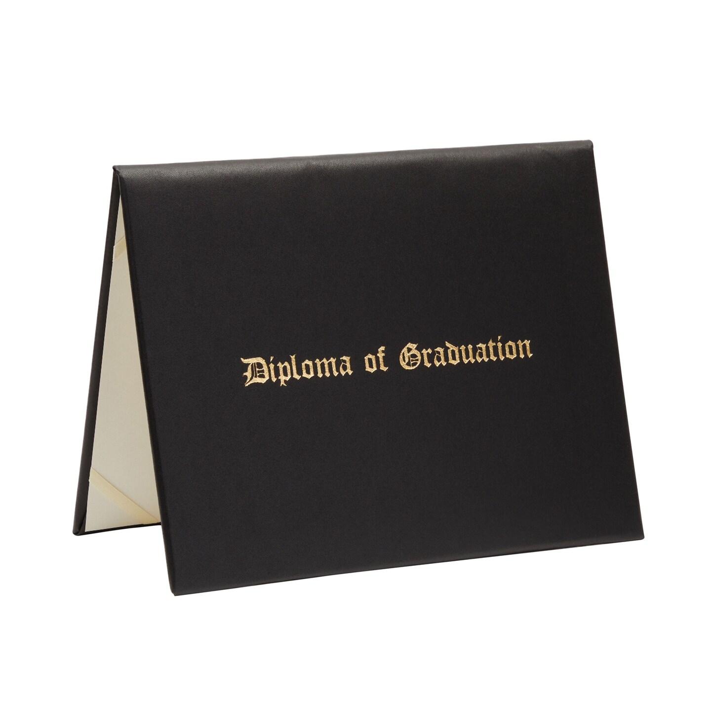 Black Certificate Holder for Graduation, Diploma Cover (11.5 x 9 In)