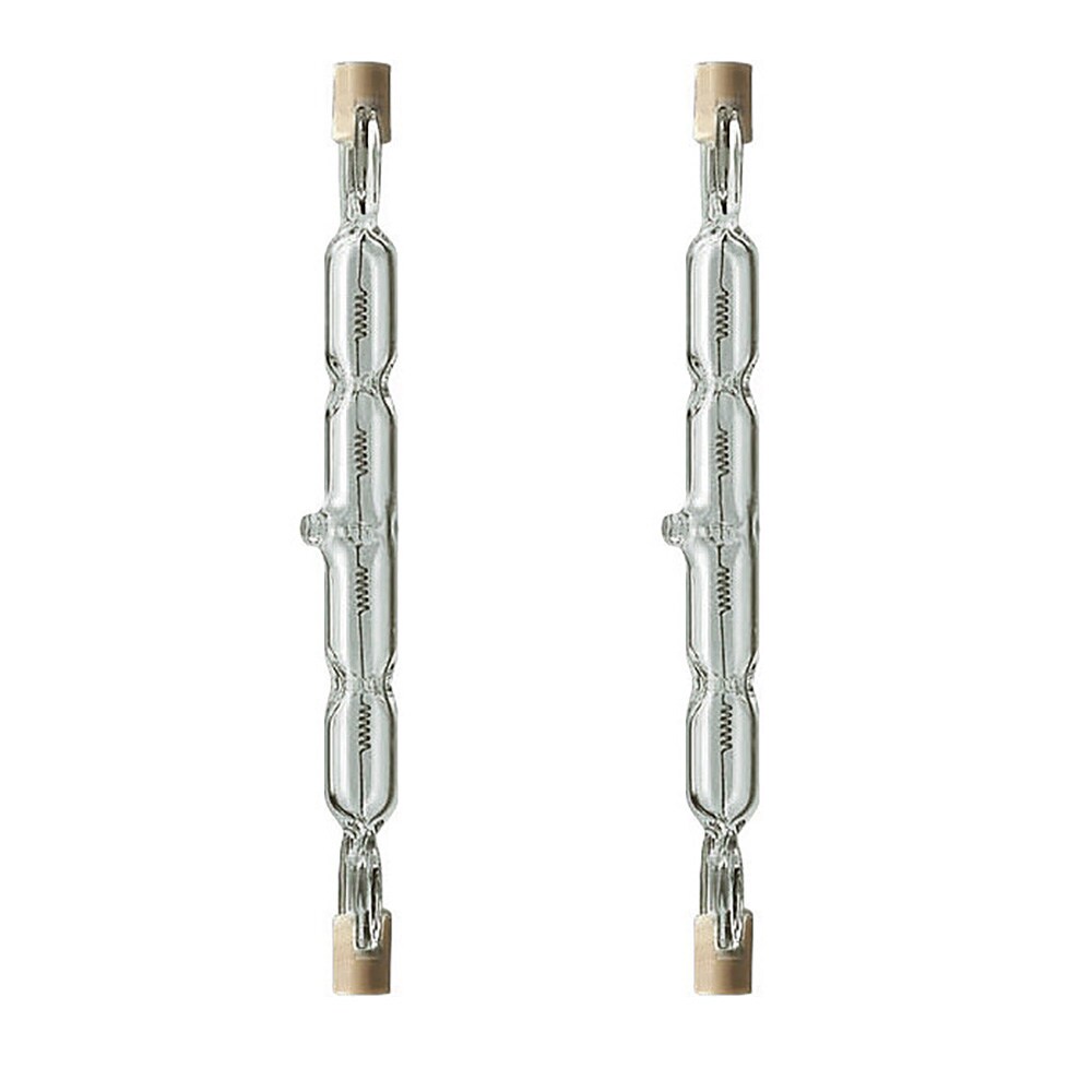 2PK - Philips 300w 120v T3 Double-Ended R7s 5000Lm 2900K Halogen Light Bulb