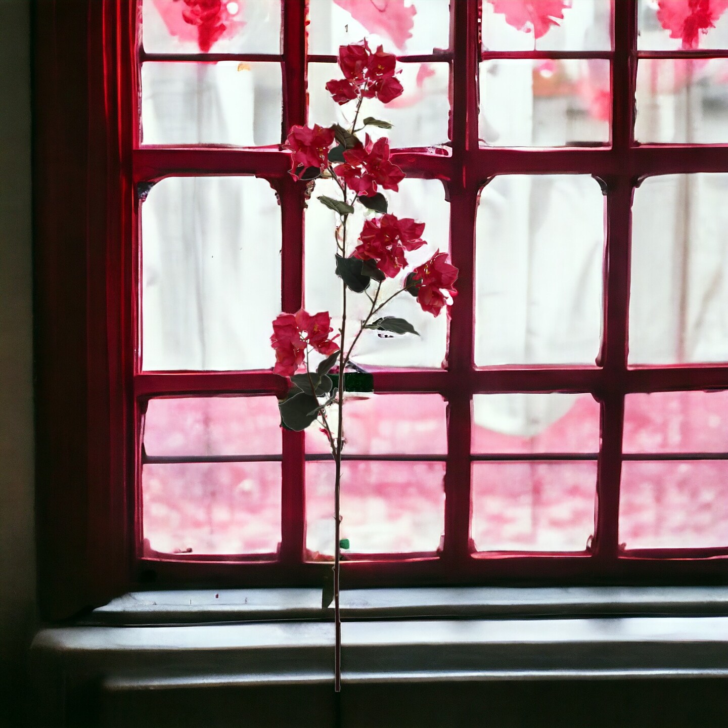 Fuchsia Bougainvillea Spray with Silk Flowers &#x26; Foliage by Floral Home&#xAE;