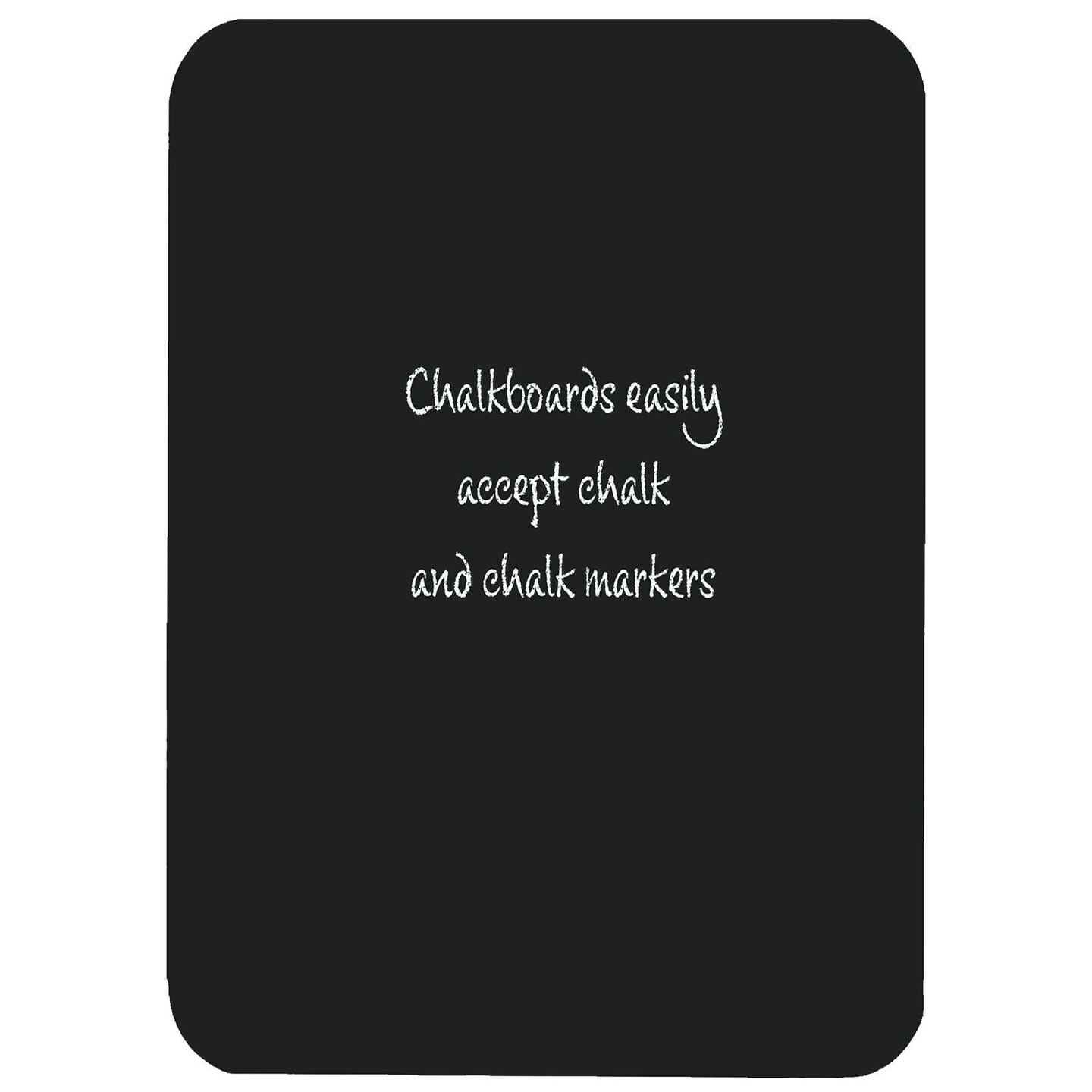 Chalkboard, 9.5&#x22; x 12&#x22;, Black, Pack of 6