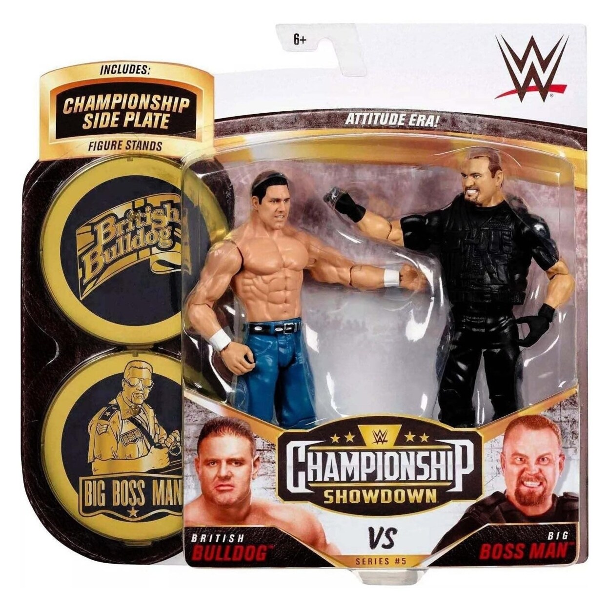 Wwe British Bulldog Vs Big Boss Man Championship Showdown Side Plate Figures