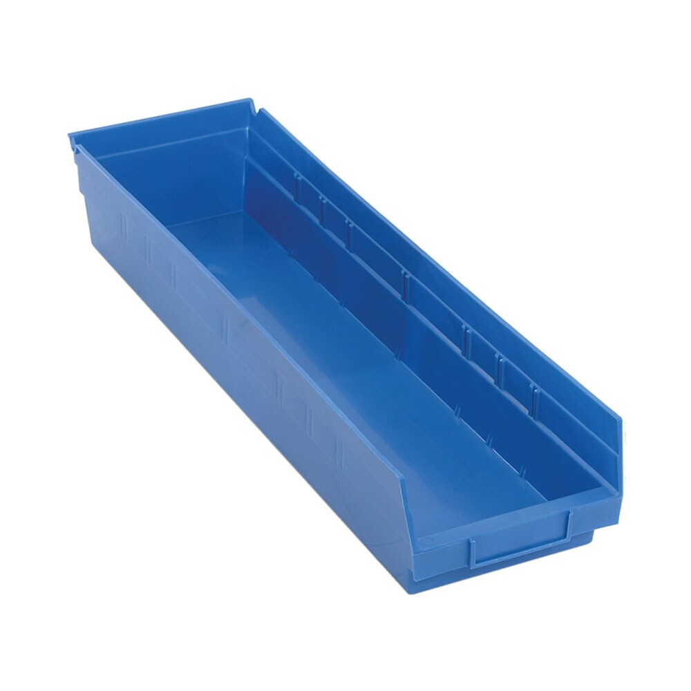 Quantum Storage Systems Economy Polypropylene Shelf Bins - 8 Pack