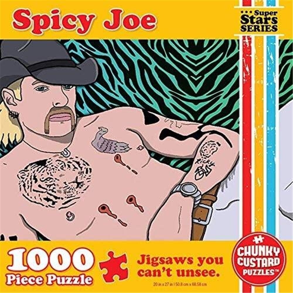Chunky Custard 1000 Piece Spicy Joe Tiger King Jigsaw Puzzle Pop Culture