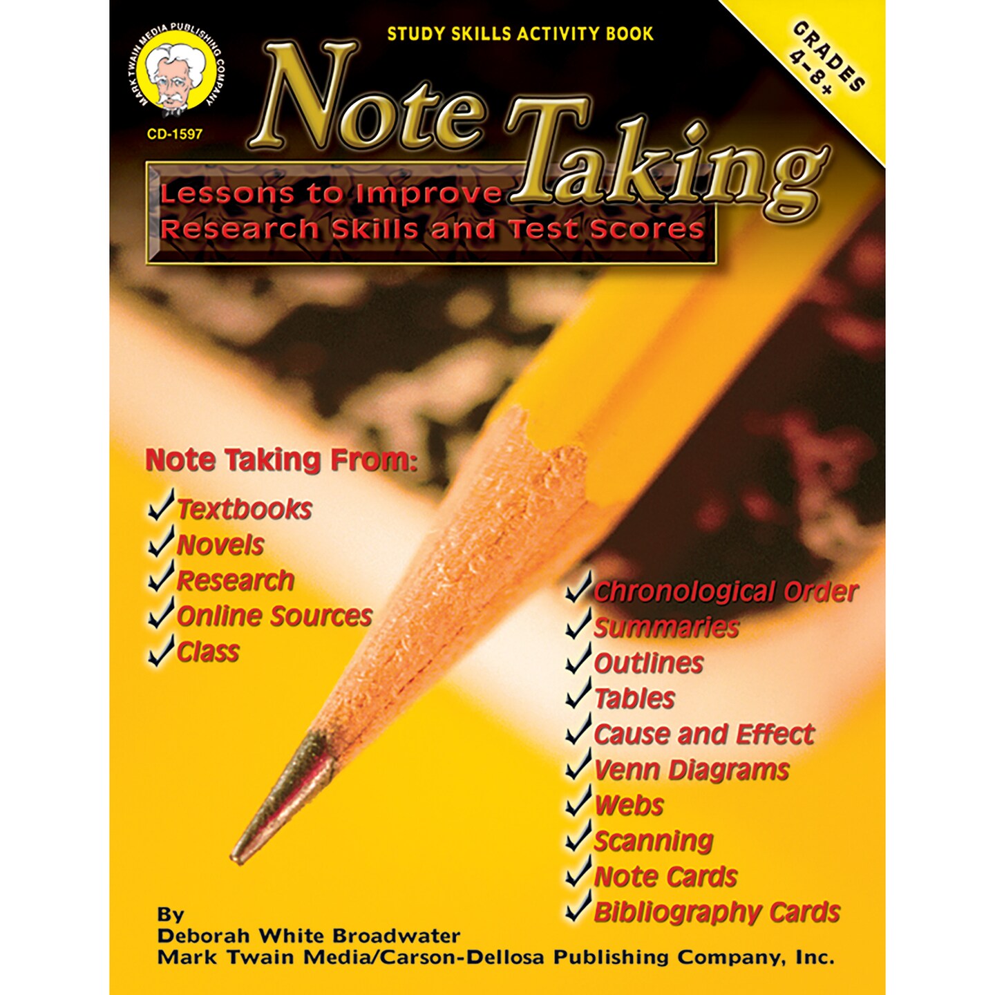 Mark Twain - Note Taking, Grades 4 - 8