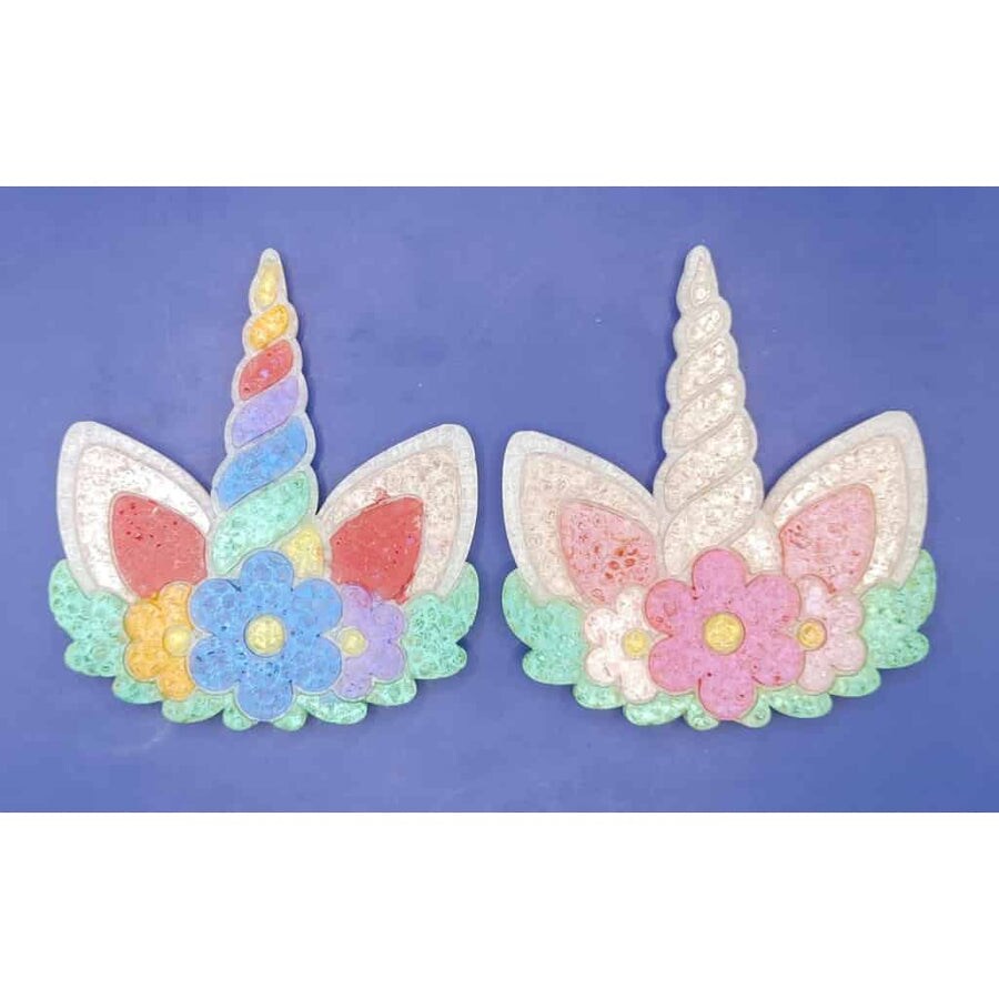 Unicorn Horn with Flowers Silicone Freshie Mold
