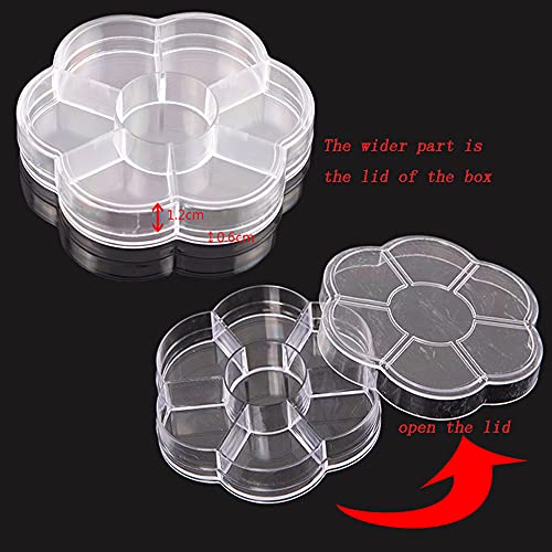 3000 Pieces 1 Box Pearls Beads Round Flatback Imitation Half Loose Beads Gem Assorted Sizes 2/3/4/5/6/8/10MM for DIY Scrapbooking Crafts(Silver)