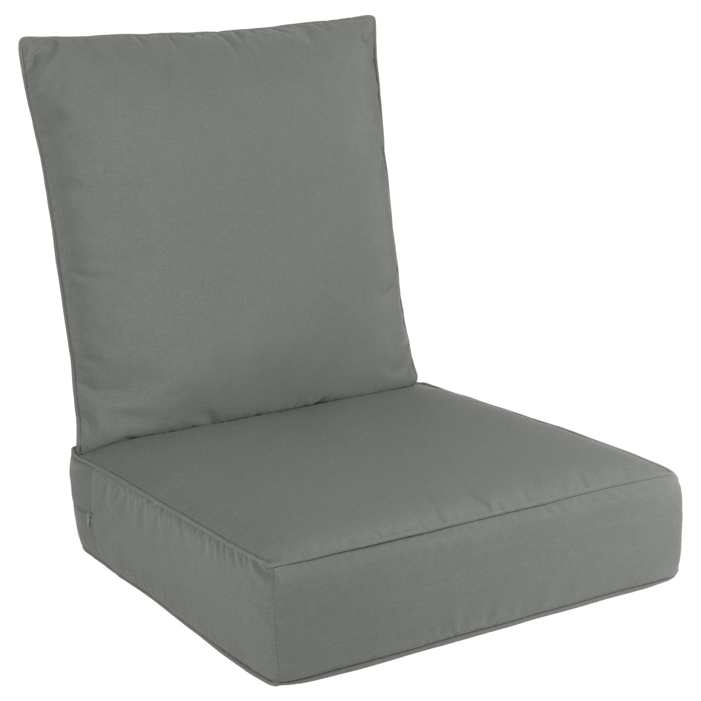 Outdoor Memory Foam Patio Cushions Navy Blue 24X24 Removable Covers 2-Pack