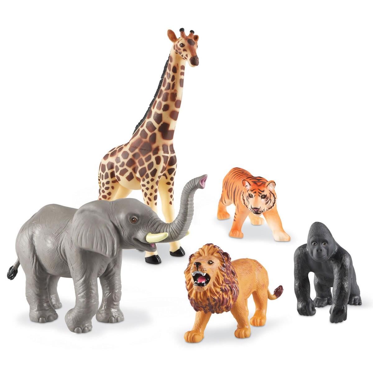 Learning Resources Jumbo Jungle Animals - 5 Pieces