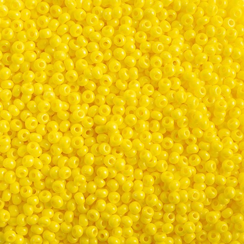John Bead 10/0 Terra Intensive Yellow Czech Glass Seed Beads, 500g