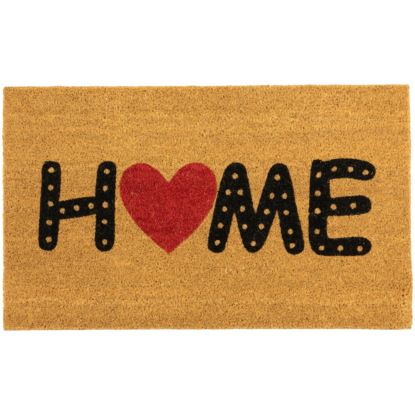 Northlight Natural Coir Home Heart Outdoor Doormat 18&#x22; x 30&#x22;