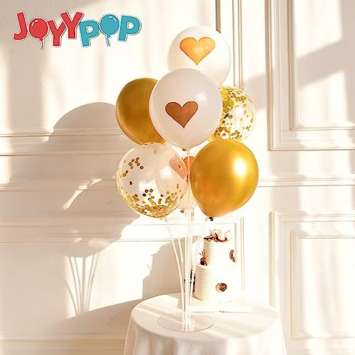 4 Sets Balloon Stand Kit For Table, Balloon Sticks with Base Birthday Graduation Party Decorations Wedding