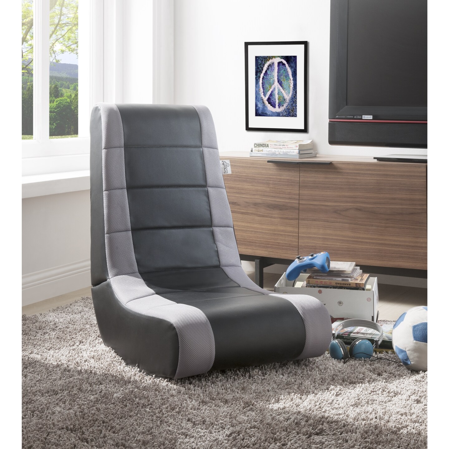 Rockme Video Gaming Rocker Chair For Kids, Teens, Adults, Boys Or Girls