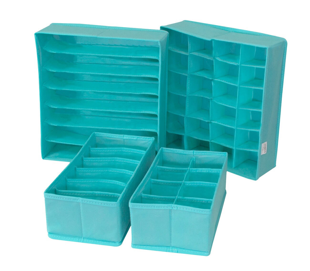 Sorbus Set of 4 Foldable Drawer Dividers, Storage Boxes, Closet Organizers, Under Bed Organizer