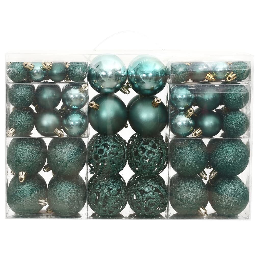 Christmas Baubles 100 pcs  1.2&#x22; / 1.6&#x22; / 2.4&#x22;