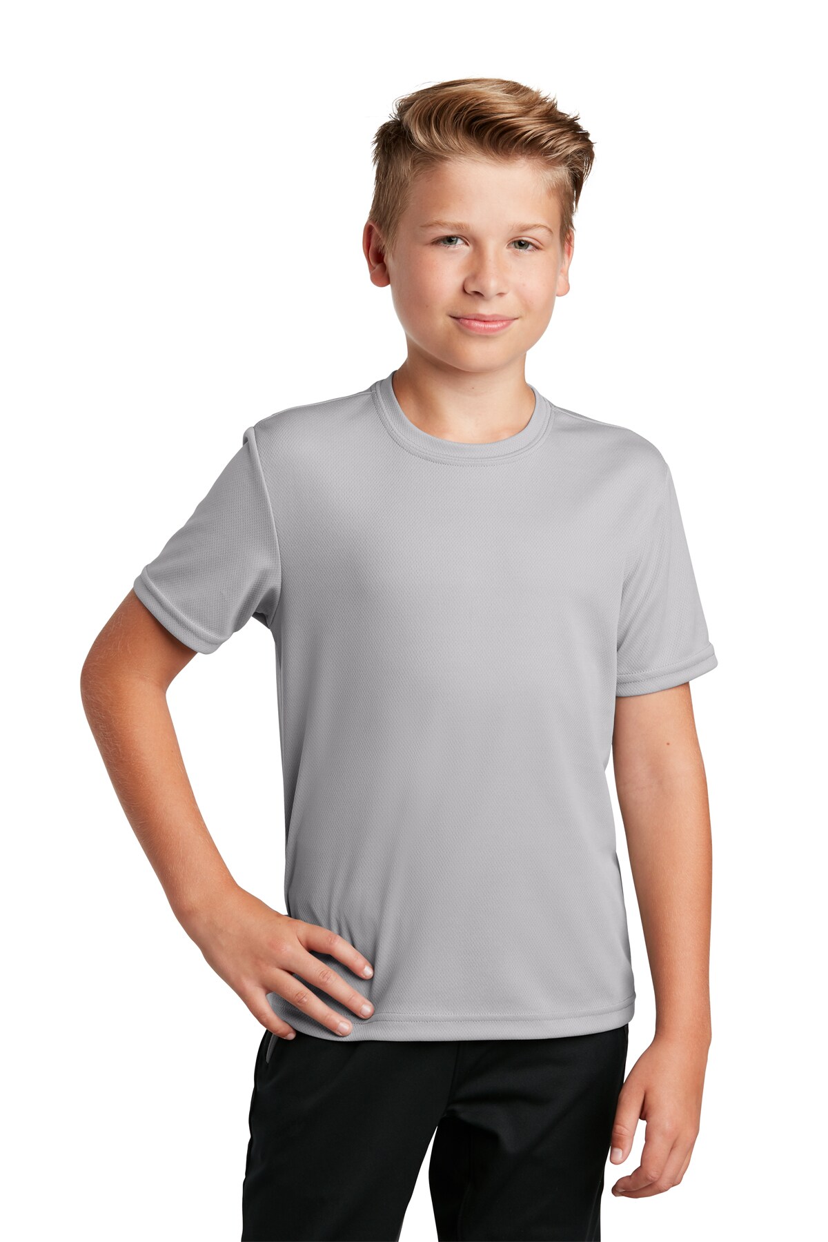 Crew Neck Short Sleeve Youth Sports T-Shirt | RADYAN&#xAE;