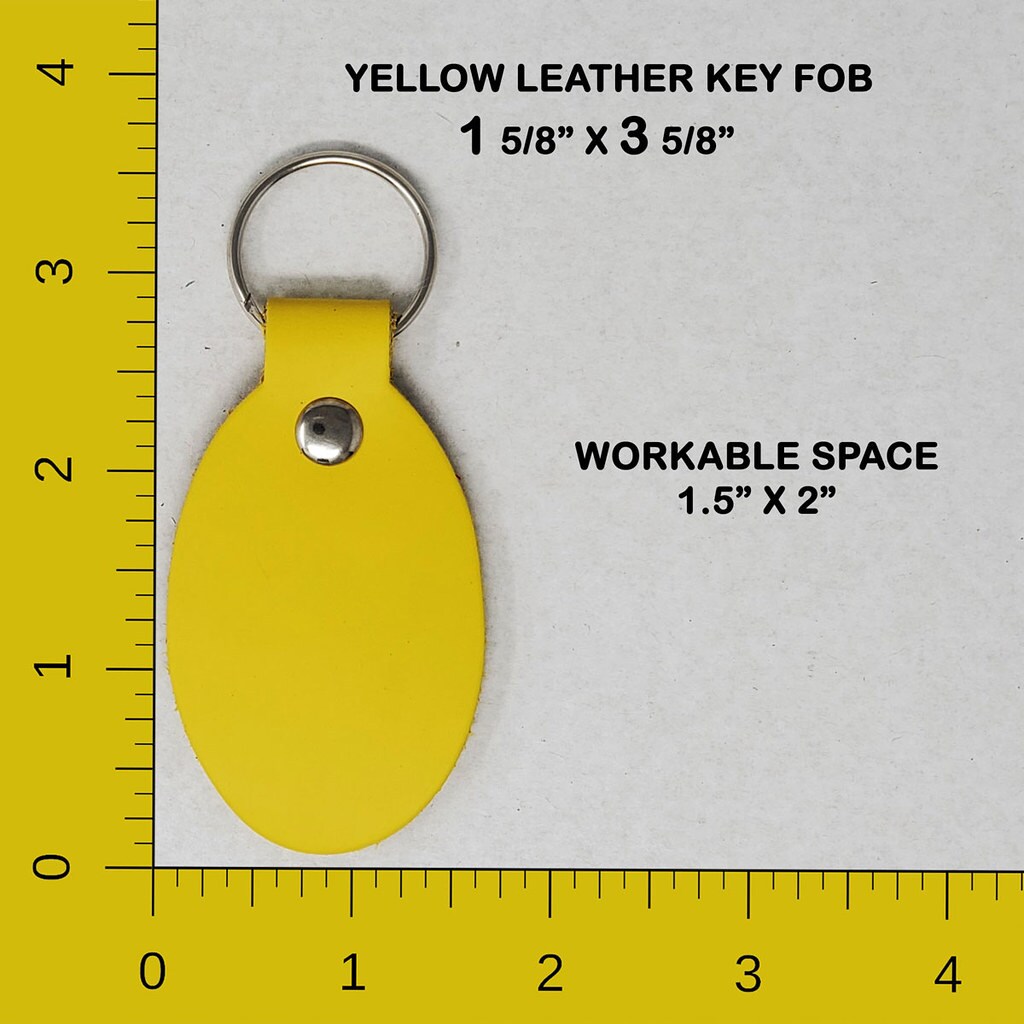 Leather Key Chains Blank 10 Pack - Hot Stamping, Embossing, Laser Engraving  Ready-Promotional, Business gifts