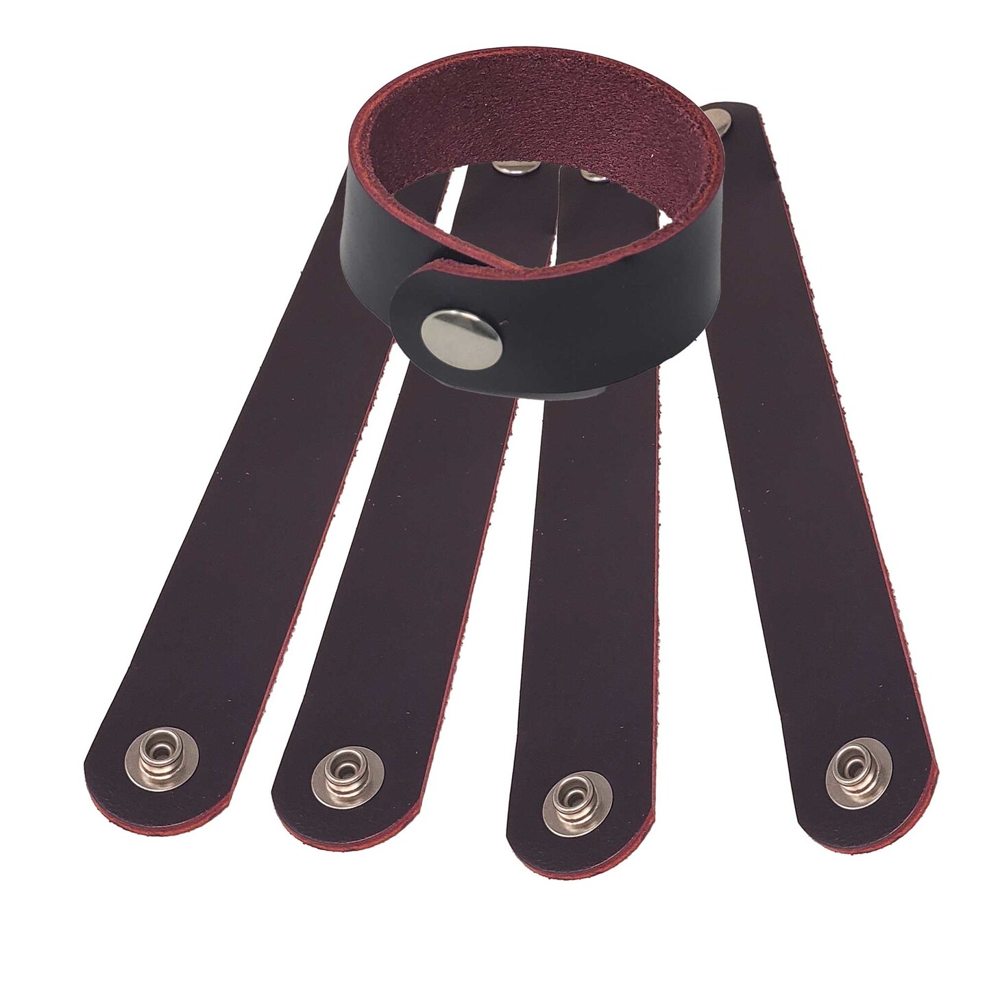 1" Latigo Leather Bracelets – DIY Hot Stamping & Engraving Blanks 6 Packs