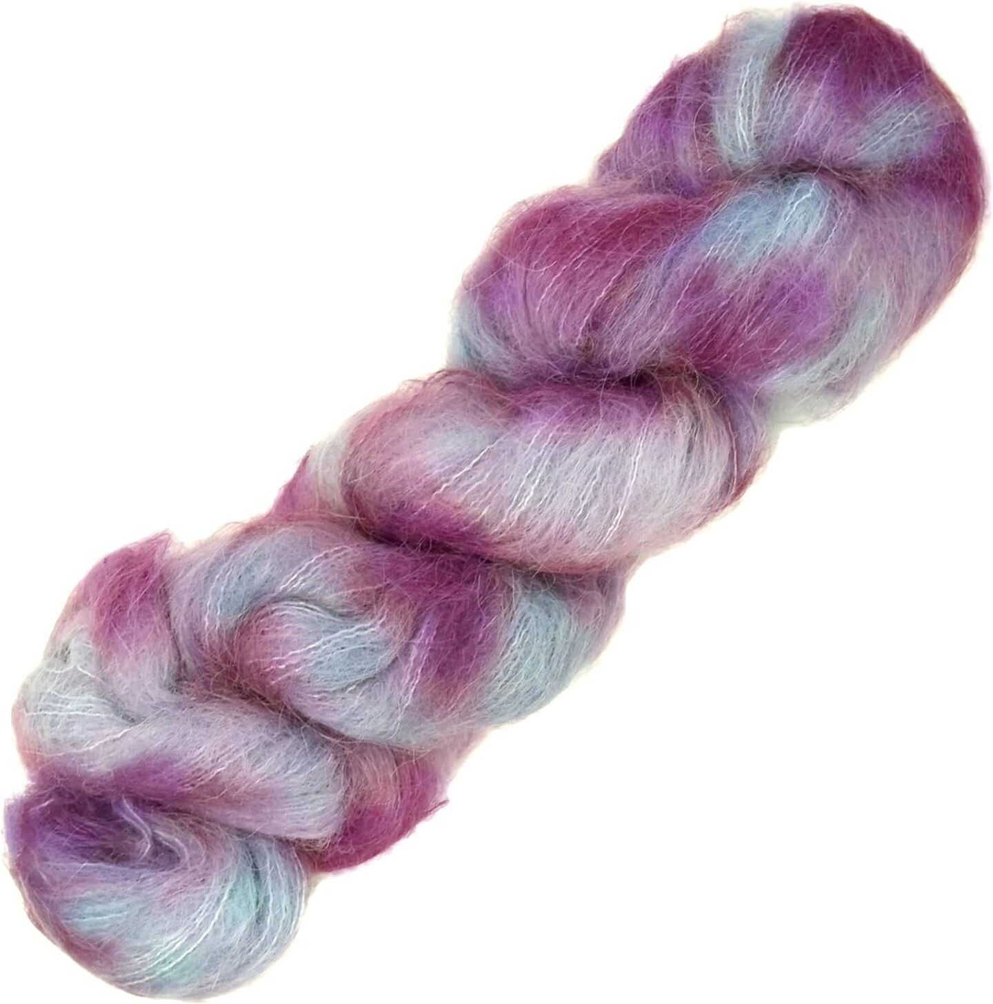 Suri Sensation Brushed Suri Alpaca: Super-Soft Lace Weight Yarn for Knit and Crochet, Non-Itchy, Pacific Northwest Hand Dyed.