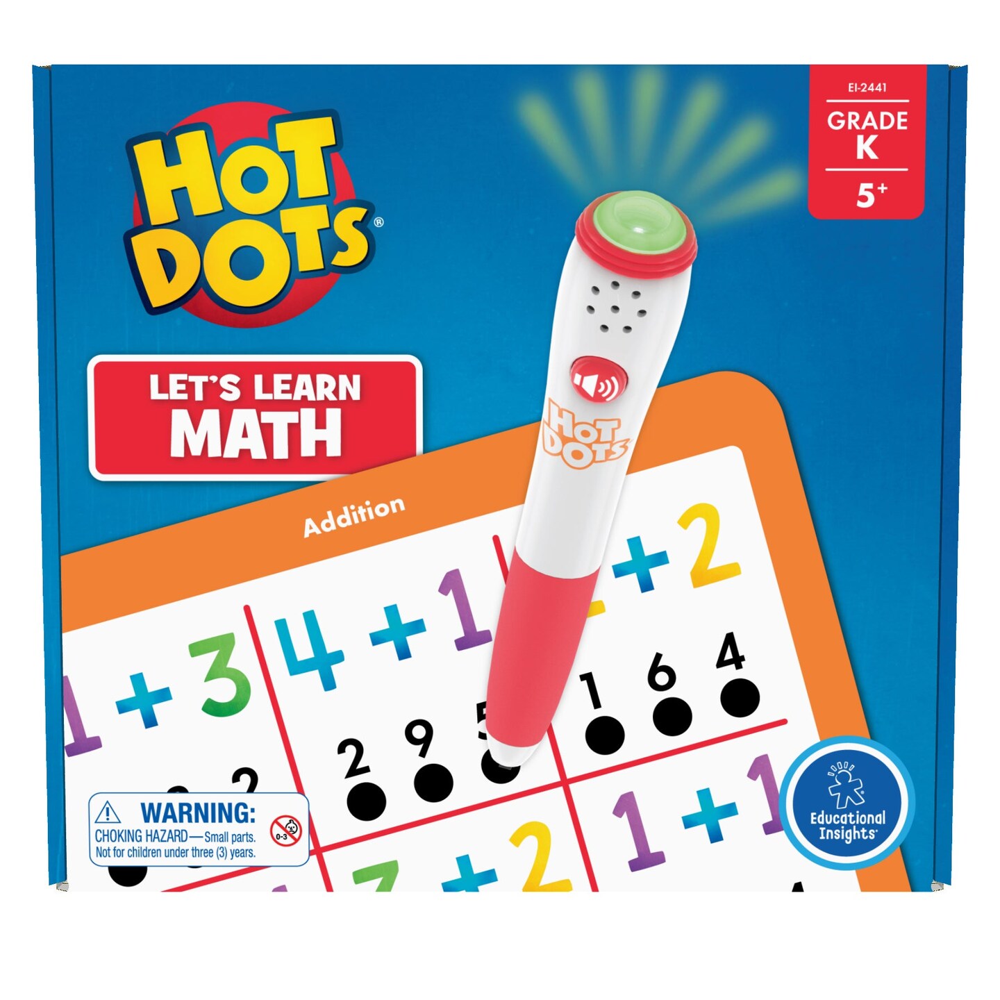 Hot Dots&#xAE; Let&#x27;s Learn Kindergarten Math!