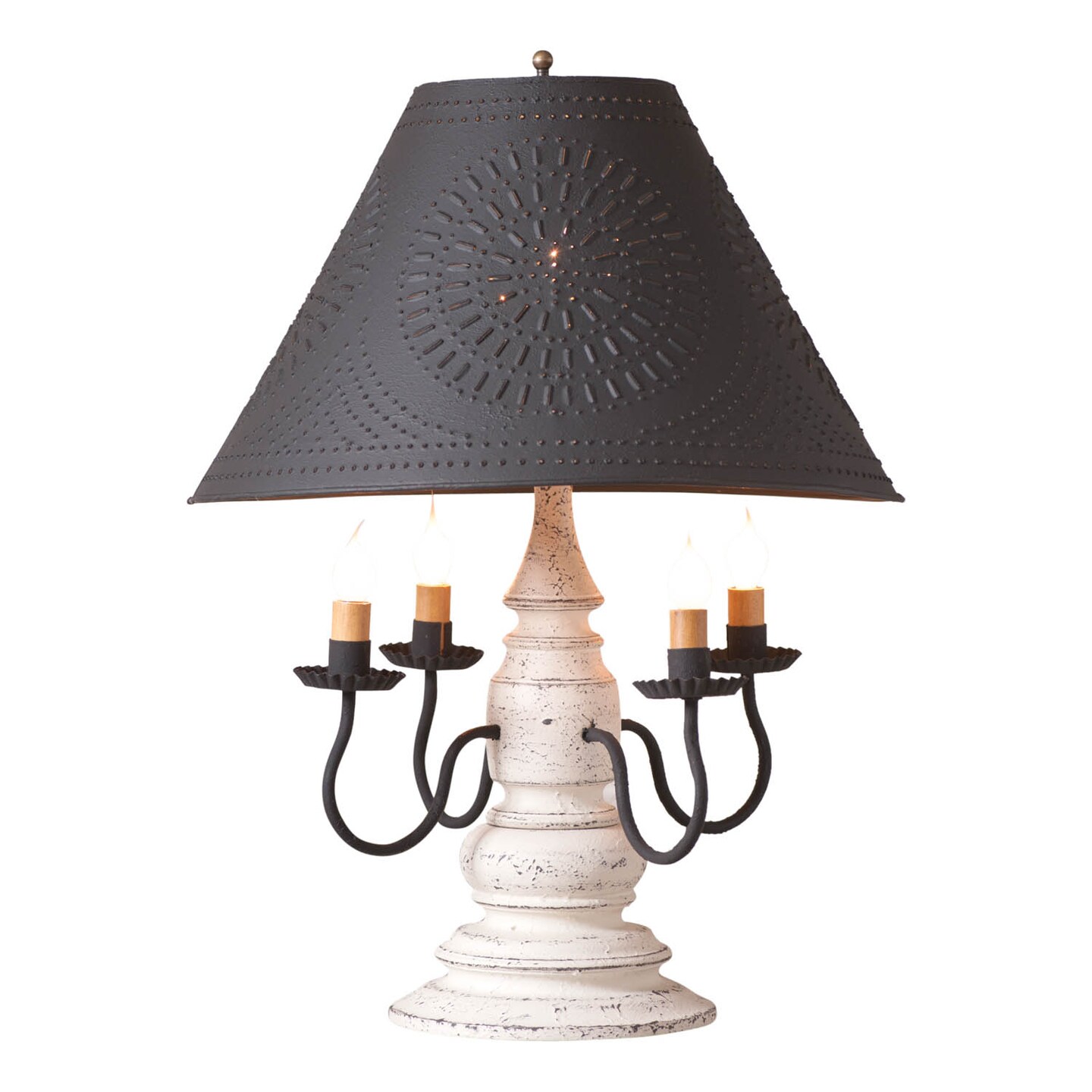 Harrison Lamp in Americana White with Shade
