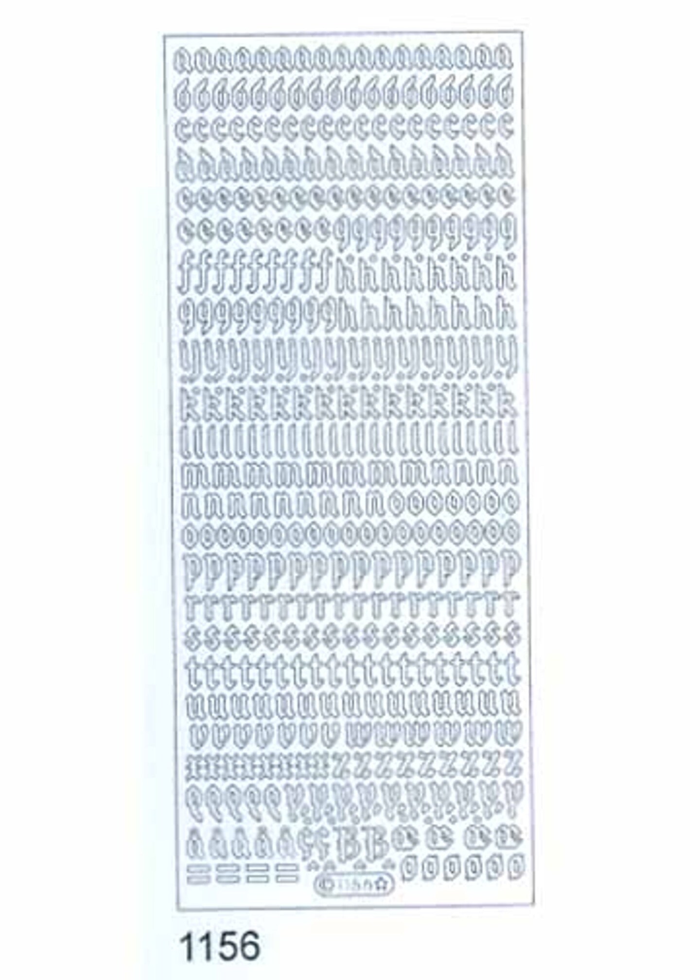 Starform Deco Stickers - Lower Case Alphabet - Gold