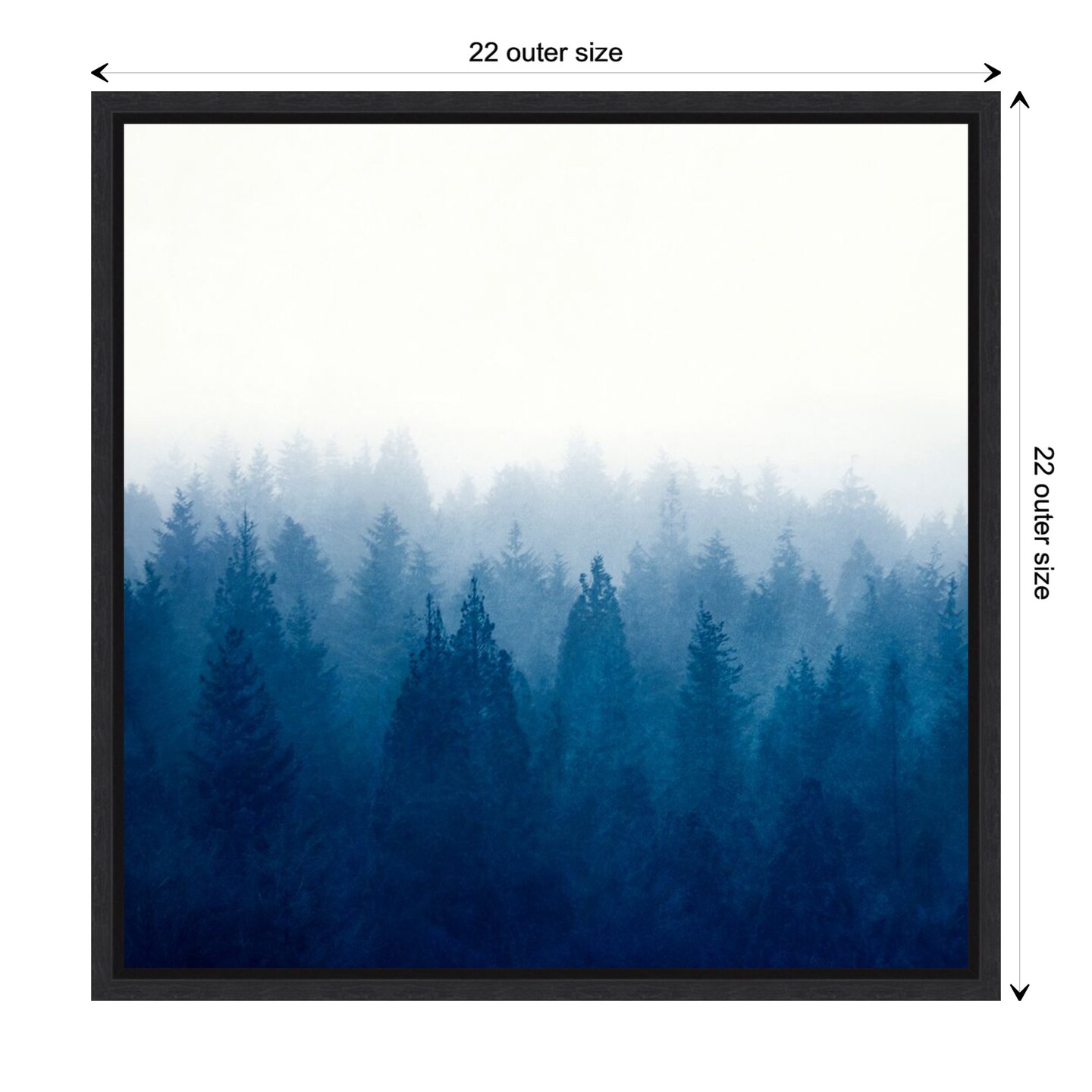 Heart and Soul - Foggy Forest by Dirk Wustenhagen Framed Canvas Wall Art