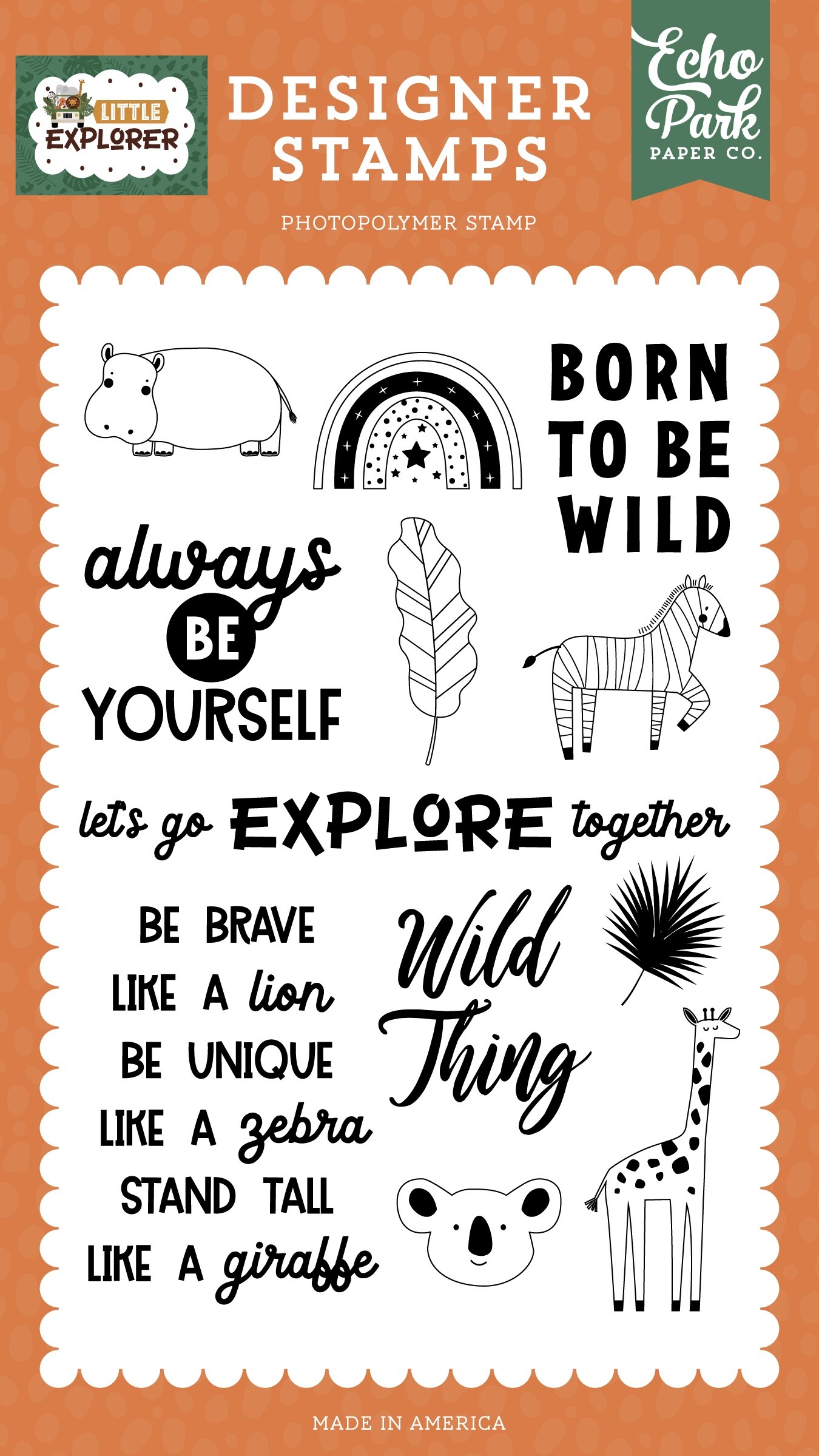 Echo Park Stamps-Let&#x27;s Explore Together, Little Explorer