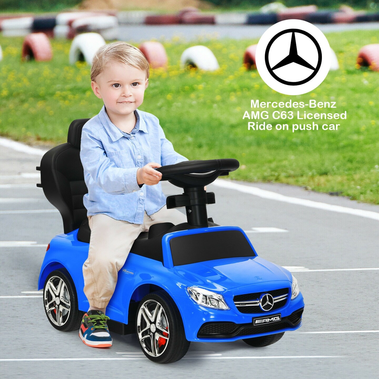 3-in-1 Mercedes Benz Ride-on Toddler Sliding Car