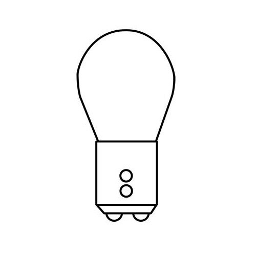 GE 26975 1157 NA - Amber 27w S8 BAY15d 12.8v Miniature Automotive Light Bulb